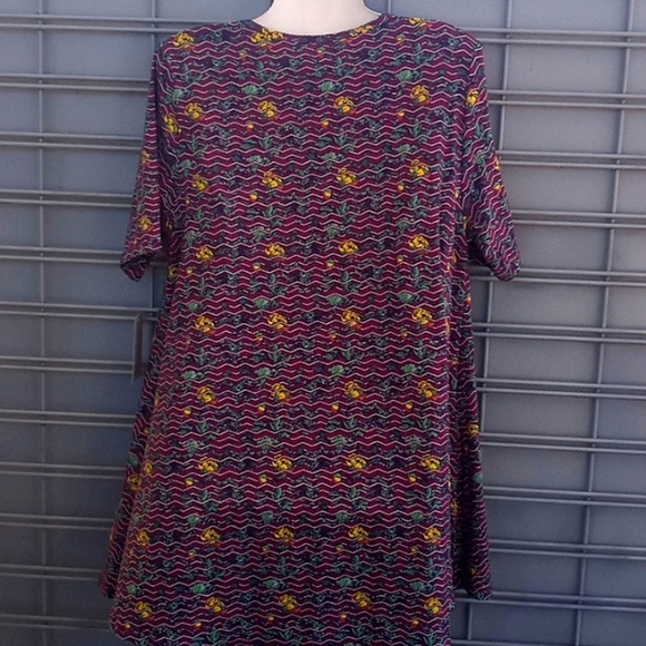 LLR Floral  & Striped Perfect T Tunic Top - Picture 10 of 12